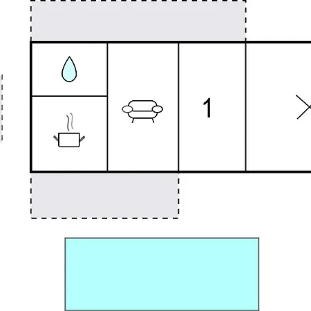 Casa de Férias 1 Bedroom Beautiful In