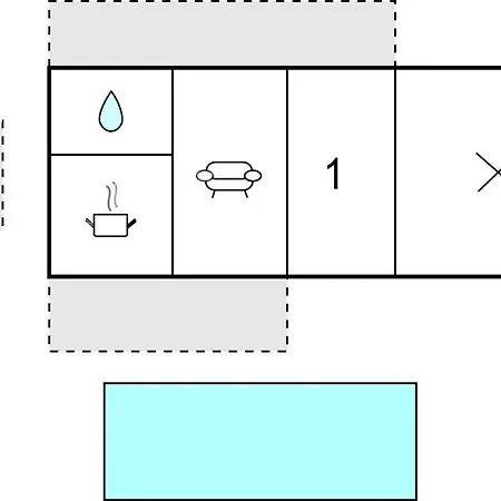 Casa de Férias 1 Bedroom Beautiful In